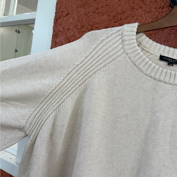 Womens Jeanne Pierre Beige Cream Pullover Crew Neck Sweater Size 3XL - Picture 3 of 5